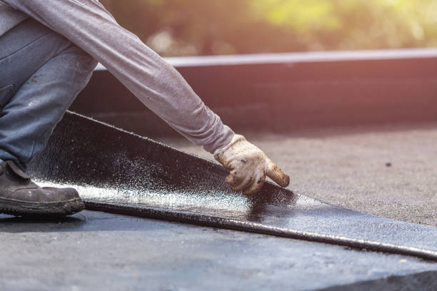 Professional Waterproofing technician working in Wren, OH